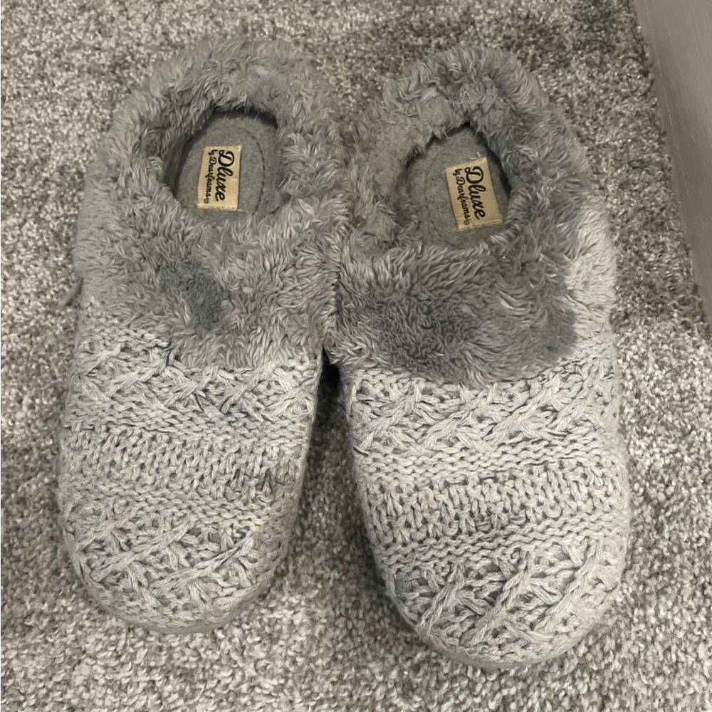 Deluxe by Dearfoams Women's Knit Slide Slippers